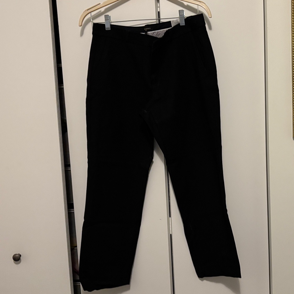 Banana Republic Black Cropped Ryan Dress Pants